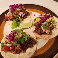 Vegan tacos at Que Pasa in Kyoto