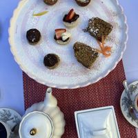 High tea, sweet course  at Green Door Cafe in La Jolla