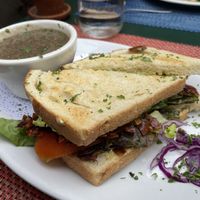   at Green Door Cafe in La Jolla