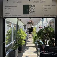 Entrance   at Green Door Cafe in La Jolla