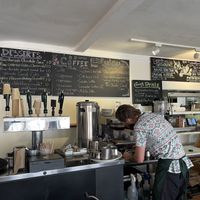 Dessert List on left  at Green Door Cafe in La Jolla