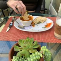   at Green Door Cafe in La Jolla