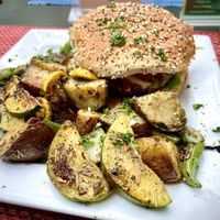   at Green Door Cafe in La Jolla