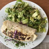 breakfast burrito  at Green Door Cafe in La Jolla