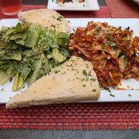 Lasagna at Green Door Cafe in La Jolla