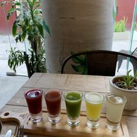 Juice shots  at Nonie's in Boracay