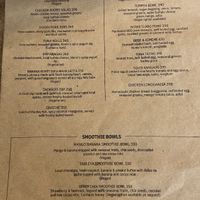 Menu   at Nonie's in Boracay