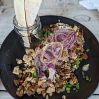 Vegan tofu sisig at Nonie's in Boracay