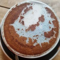 Blue milk tea at Nonie's in Boracay