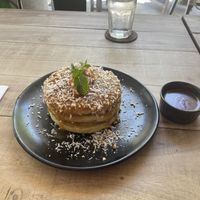 Pineapple Pandan Pancakes  at Nonie's in Boracay