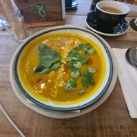 Fantastic pumpkin soup! 😋 at Nonie's in Boracay