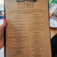 Menu at Nonie's in Boracay