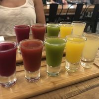 Fresh cold pressed juices  at Nonie's in Boracay
