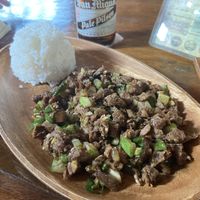 Veggie sissig  at Villa Sandra in Malapascua Island