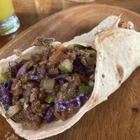 Veggie shawarma  at Villa Sandra in Malapascua Island