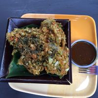 crunchy balls & spicy mango dip - a winner! at Villa Sandra in Malapascua Island