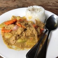 Vegan caldereta  at Villa Sandra in Malapascua Island