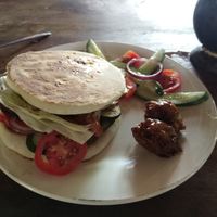 Pita burger at Villa Sandra in Malapascua Island