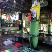 Sitting area. Separate space for smokers and non smokers  at Villa Sandra in Malapascua Island
