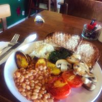 Vegan brunch  at Frangipani Cafe in South East London