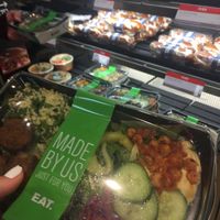 Falafel, hummus n salad at EDI - Eat - Airside in Edinburgh