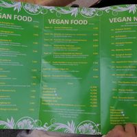 Chinese menu at Miss Saigon in Hannover