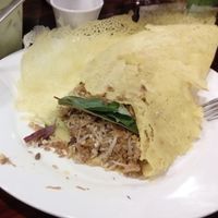 Rizaĵo en krakmaĉa ovaĵo at Yuan Sheng Vegetable Restaurant in Siem Reap