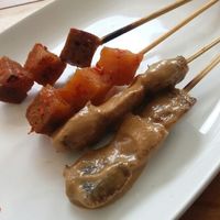 skewers at Karuna Vittala Vegetarian in Batuan