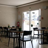 Interior of the restaurant. Great light!  at Vegan Joe's  in Loule