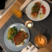 Main dish  at Vegan Joe's  in Loule