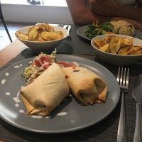 Wrap - a bit bland  at Vegan Joe's  in Loule