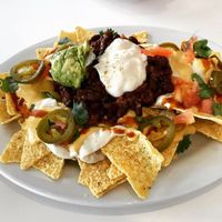 Small nachos  at Vegan Hills in Honolulu