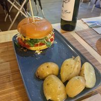 Pulled jackfruit burger   at Green Zone in Gijon