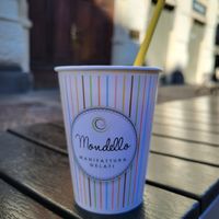 Frappè al mango a base di latte di riso 🌱 at Gelateria Mondello - Emanuele Filiberto  - Maybe closed in Turin