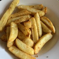 Spicy chips at Caffi Caban Cafe in Brynrefail