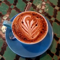 Almond Cappuccino. at Caffi Caban Cafe in Brynrefail