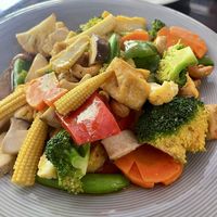 Tofu with cashew and vegetables   at Tofu Kitchen in Koh Chang