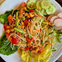 Papaya salad at Tofu Kitchen in Koh Chang