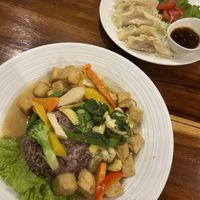 Tofu with Thai basil   at Tofu Kitchen in Koh Chang