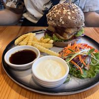 Tofu Burgerr  at Tofu Kitchen in Koh Chang