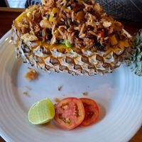 Baked pineapple at Tofu Kitchen in Koh Chang