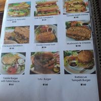 Menu at Tofu Kitchen in Koh Chang