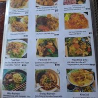 Menu at Tofu Kitchen in Koh Chang