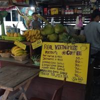 Inside of the cafe at Nong Cafe in Koh Chang