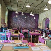 Indoor seating area  at Cardamomo Cucina Vegana in Arona