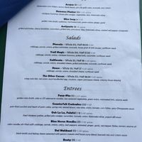 Main menu at Blue Phoenix Cafe in Lexington