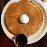Vegan Pancakes + Choco Chips and blueberries   at Aunt Yese's Home Cooking in Garden Grove