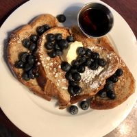Blueberry French toast. Oh so good!!! at Aunt Yese's Home Cooking in Garden Grove