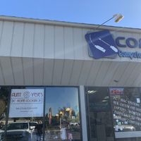 Sign is in the window not above  at Aunt Yese's Home Cooking in Garden Grove