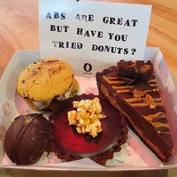 A selection of their many vegan treats at Nutie Donuts in Balmain